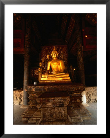Sitting Gold Buddha Wat Phra That Lampang Luang, Lampang, Thailand by John Hay Pricing Limited Edition Print image