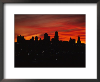The Sun Rises Over The Skyline Of Kansas City, Missouri by Stephen Alvarez Pricing Limited Edition Print image