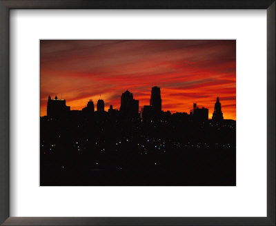 The Sun Rises Over The Skyline Of Kansas City, Missouri by Stephen Alvarez Pricing Limited Edition Print image