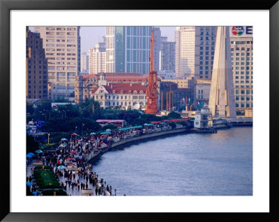 Riverfront Walkway At Huangpu Park, Shanghai, China by Phil Weymouth Pricing Limited Edition Print image