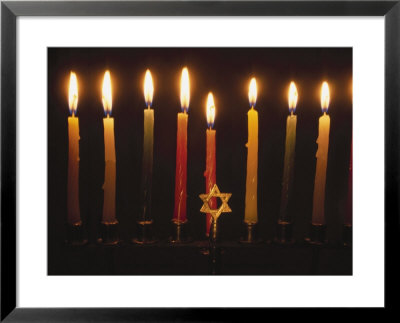 Chanukah Candles And Star Of David by Eunice Harris Pricing Limited Edition Print image