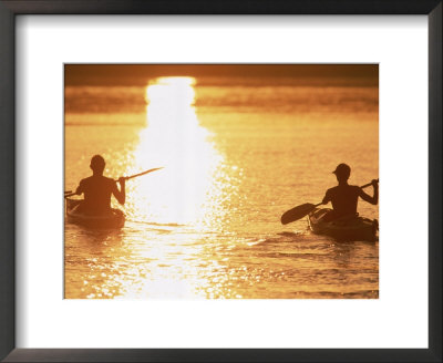 Silhouetted Sea Kayakers by Amy And Chuck Wiley/Wales Pricing Limited Edition Print image