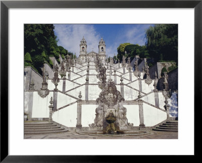 Santuary Staircase 1723, From Halfway Point, Bom Jesus Do Monte, Braga, Minho, Portugal, Europe by Robert Harding Pricing Limited Edition Print image