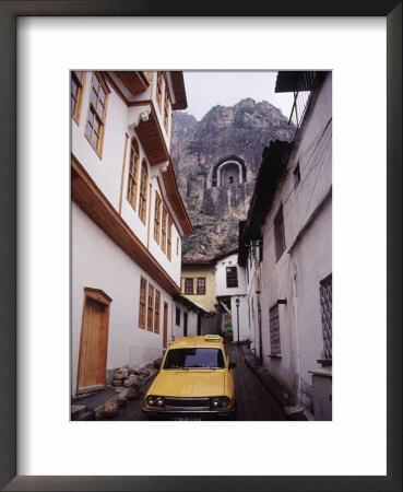 Taxi And Ottoman Houses, Amasya, Turkey by Phyllis Picardi Pricing Limited Edition Print image