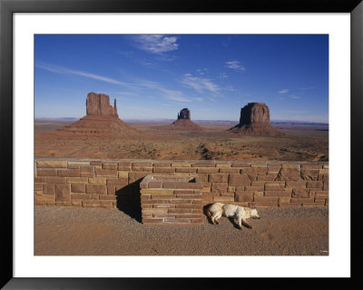 View From Visitors Center, Monument Valley, Arizona by Michael S. Lewis Pricing Limited Edition Print image
