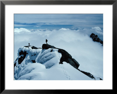 Mountaineers On Ridge Of Alexandra Peak, Mount Stanley, Ruwenzori National Park, Kasese, Uganda by Grant Dixon Pricing Limited Edition Print image