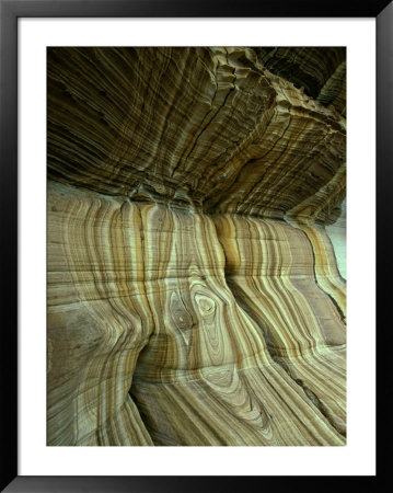 Rock Formation Painted Cliffs, Maria Island, Tasmania, Australia by Rob Blakers Pricing Limited Edition Print image