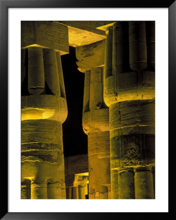 Lotus Columns Of The Luxor Temple, Egypt by Claudia Adams Pricing Limited Edition Print image