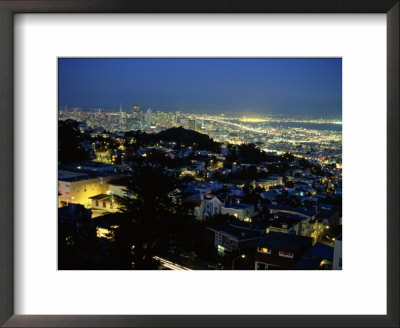 City Lights, San Francisco Skyline From Tank Hill by Jim Corwin Pricing Limited Edition Print image