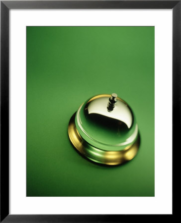 Service Bell On Green Background by Frank Cruz Pricing Limited Edition Print image