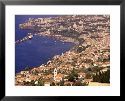 Funchal & Its Church, Madeira, Portugal by Walter Bibikow Pricing Limited Edition Print image