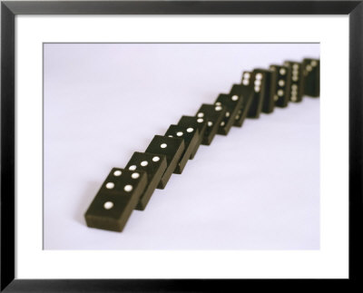 Falling Dominoes by Fogstock Llc Pricing Limited Edition Print image