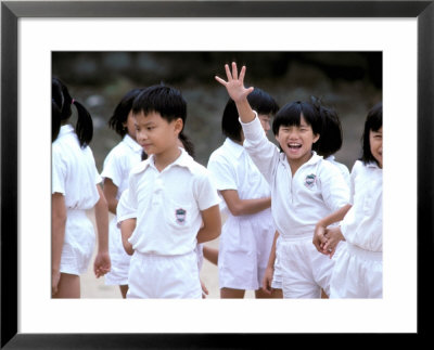 School Children, Hong Kong, China by Paul Souders Pricing Limited Edition Print image