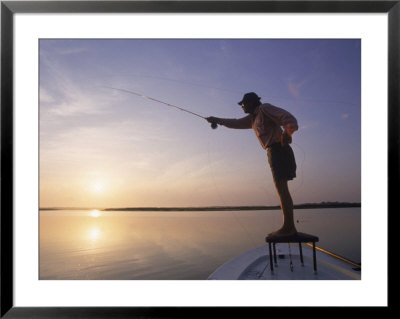 Man Fly-Fishing, Sc Low Country by Stephen Gassman Pricing Limited Edition Print image