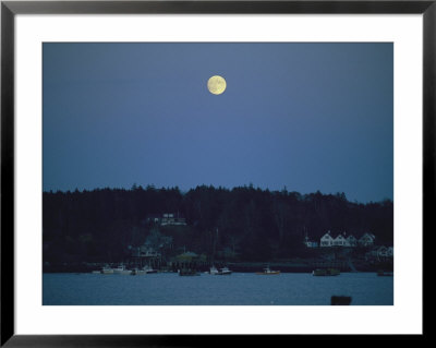 Moonrise Over The Coastline Of Friendship, Maine by Nick Caloyianis Pricing Limited Edition Print image