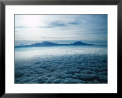 Mountains Peaks Poking Through Clouds, Acapulco, Guerrero, Mexico by Eric Wheater Pricing Limited Edition Print image