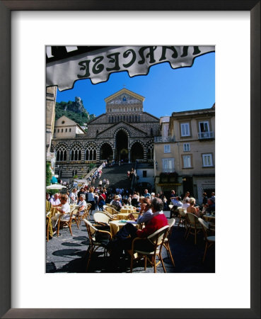 Piazza Del Duomo E Duomo Sant'andrea, Amalfi, Campania, Italy by Roberto Gerometta Pricing Limited Edition Print image