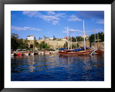 Roman Harbour Surrounded By Ancient Walls, Antalya, Antalya, Turkey by Diana Mayfield Pricing Limited Edition Print image