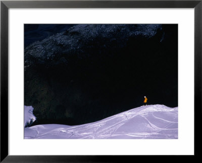 Heli-Skiing Down The Slopes Near Wanaka, Wanaka, Otago, New Zealand by David Wall Pricing Limited Edition Print image