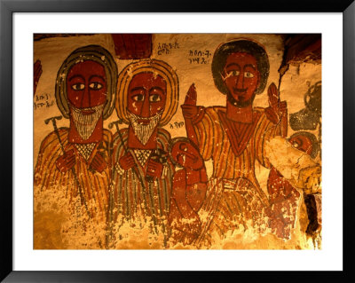 Primitive Paintings In Petros And Paulus Melehayzenghi Church, Teka Tesfai, Tigray, Ethiopia by Ariadne Van Zandbergen Pricing Limited Edition Print image