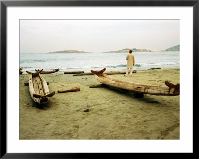 Kovalum, Kerala, India, Fisherman On Sand by Elisa Cicinelli Pricing Limited Edition Print image