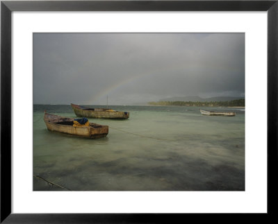 Boats Anchored In Shallow Water by Raul Touzon Pricing Limited Edition Print image