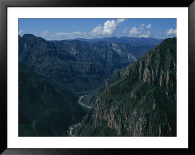 A View Of The Barranca Sinforosa In The Sierra Madre Occidental Mountains by Maria Stenzel Pricing Limited Edition Print image