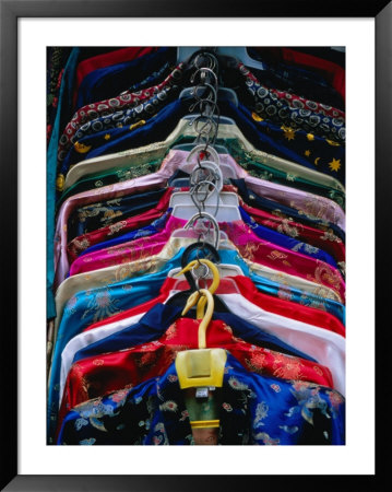 Silk Jackets For Sale In Xiushui Silk Market Bejing, China by Phil Weymouth Pricing Limited Edition Print image
