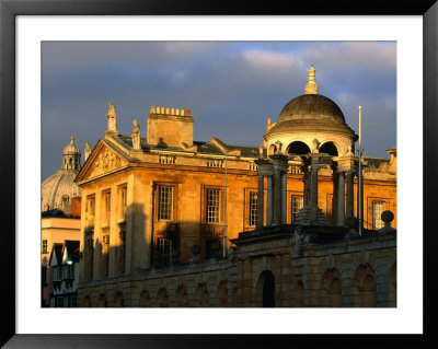 Queens College On High Street, Oxford, Oxfordshire, England by David Tomlinson Pricing Limited Edition Print image