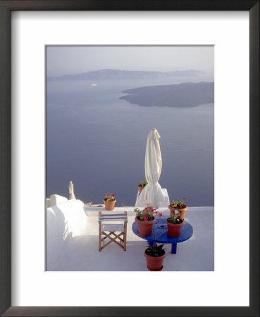 View Of Water, Santorini, Greece by Connie Ricca Pricing Limited Edition Print image
