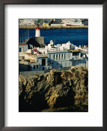 Buildings On Harbour From D'alt Vila, Ibiza City, Balearic Islands, Spain by Jon Davison Pricing Limited Edition Print image