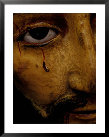 Detail Of Statue Of Christ In Church, Mexico by Jeffrey Becom Pricing Limited Edition Print image