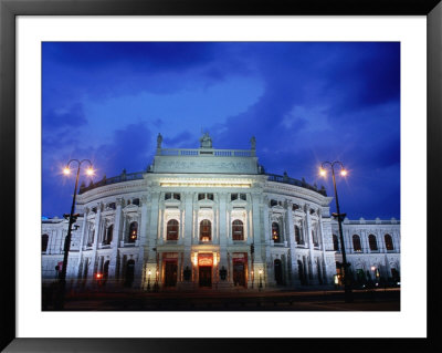 Burgtheater At Dusk, Innere Stadt, Vienna, Austria by Richard Nebesky Pricing Limited Edition Print image