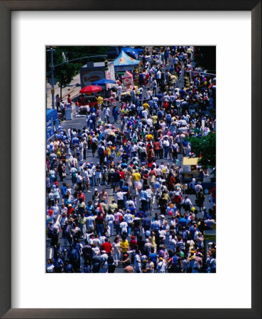 Crowds On Eastern Parkway During Annual Welcome Back To Brooklyn Festival, Nyc, New York, Usa by James Marshall Pricing Limited Edition Print image