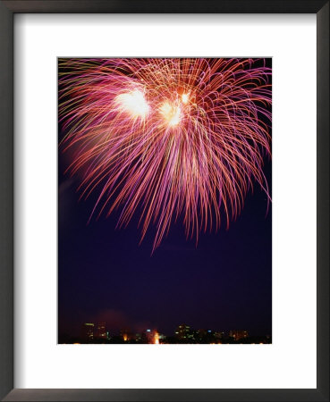 Fireworks Display Over Albert Park Lake, Melbourne, Australia by Greg Elms Pricing Limited Edition Print image