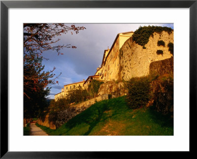 Old Hilltop Town Ramparts At Sunset, Buzet, Croatia by Wayne Walton Pricing Limited Edition Print image
