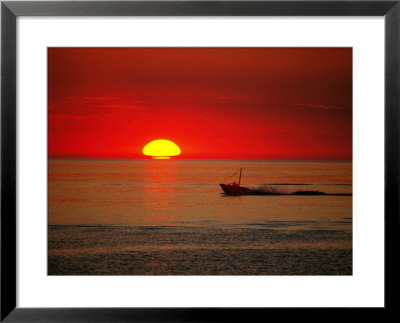 Waterskier At Sunset, Tylosand, Halmstad, Sweden by Christer Fredriksson Pricing Limited Edition Print image
