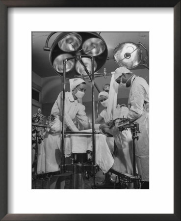 Patient Being Treated In Hospital Facilities At Kaiser's Permanente Foundation by J. R. Eyerman Pricing Limited Edition Print image