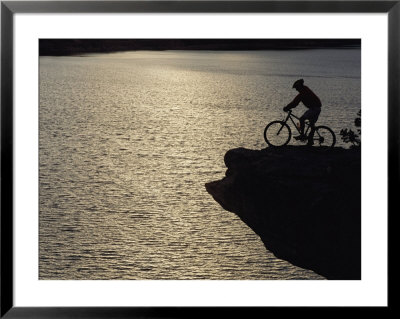 A Man Takes In The View From Above Mcphee Reservoir by Bill Hatcher Pricing Limited Edition Print image