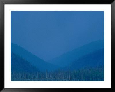 A View Of The Misty Blue Hills In Yellowstone From Mount Washburn, Looking South by Norbert Rosing Pricing Limited Edition Print image