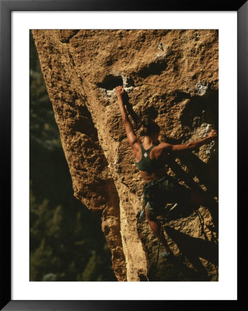 Climber On Smith Rocks, Oregon by Mark Cosslett Pricing Limited Edition Print image