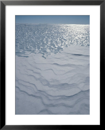 A Bare Ice Glacier And Wind Carved Sastrugi Snow On Antarctic Icecap by Gordon Wiltsie Pricing Limited Edition Print image