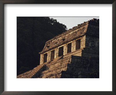 A Close View Of A Pyramid At Palenque by W. E. Garrett Pricing Limited Edition Print image