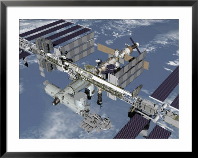 Computer Generated Image Of The International Space Station by Stocktrek Images Pricing Limited Edition Print image