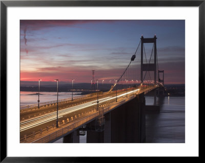 Severn Road Bridge, Severn Estuary, Wales, England by Alan Copson Pricing Limited Edition Print image