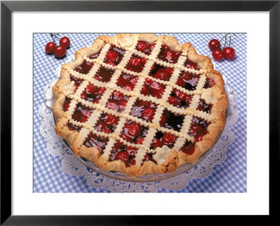 Cherry Pie On Checkered Cloth by Katie Deits Pricing Limited Edition Print image