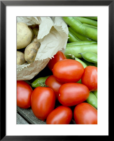 Tomatoes, Broad Beans & New Potatoes by Mark Bolton Pricing Limited Edition Print image