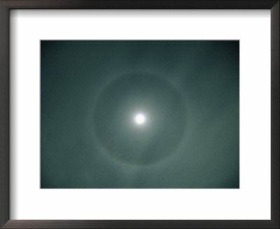 Moon With Circle Of Light by Aneal Vohra Pricing Limited Edition Print image