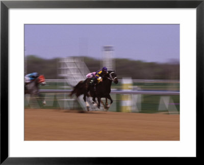 Jockey On Horse In Race by Peggy Koyle Pricing Limited Edition Print image