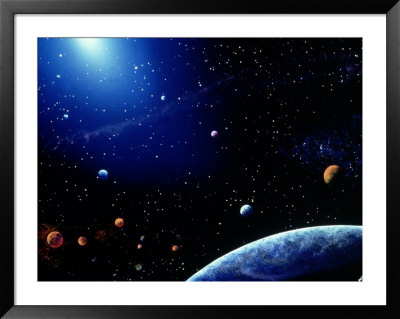 Earth And Star Field by Ron Russell Pricing Limited Edition Print image